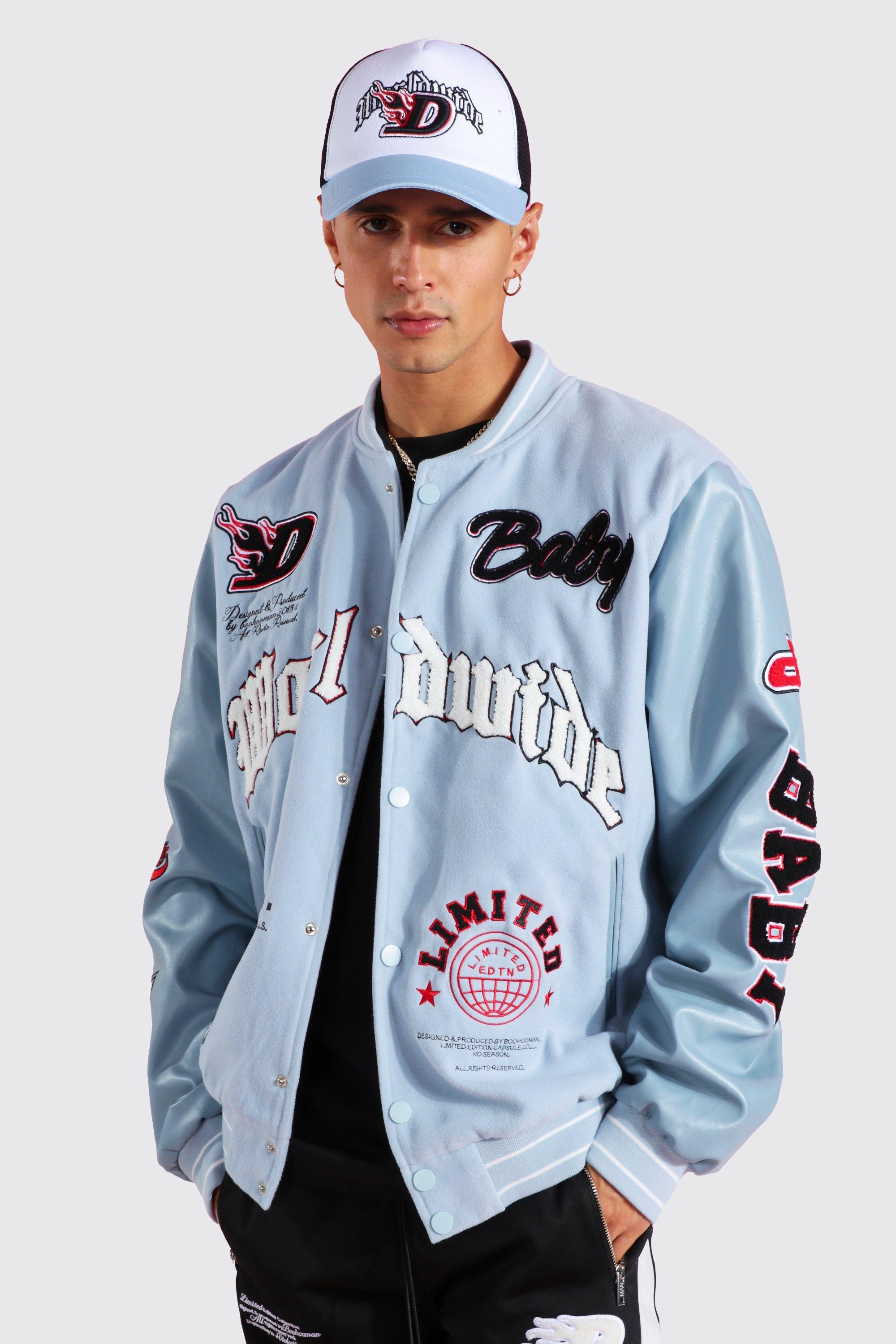 Boohooman 2025 baseball jacket